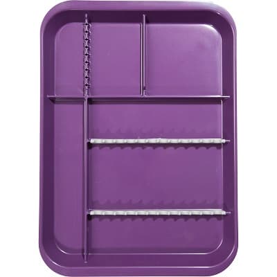 Zirc B-Lok Divided Setup Tray, Plum, Size B, 13-3/8" x 9-5/8" x 7/8", 20Z451-E thumbnail 4