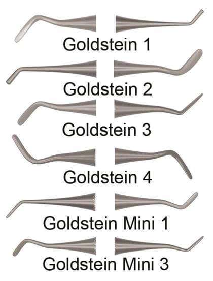Hu-Friedy Mini 3 Goldstein Composite Instrument, Aluminum, Gray - -Mini 3 Goldstein Composite Inst. Aluminum, Gray - Image 1