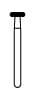 NTI Diamond Bur, FG, Donut, # SC909, 3.7 mm, Super Coarse, Black, 5/Pk, SC909-037 thumbnail 7