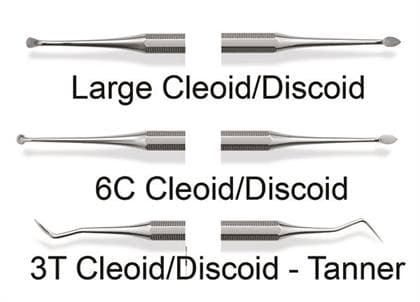 Premier Tanner Cleoid-Discoid Carver, Double-End, Octagonal Handle, #3T, 1/Pk, 1003062 thumbnail 6