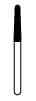 NTI Diamond Bur, FG, Long Round End Taper, # C856L, 1.8 mm, Coarse, Green, 5/Pk, C856L-018 thumbnail 7