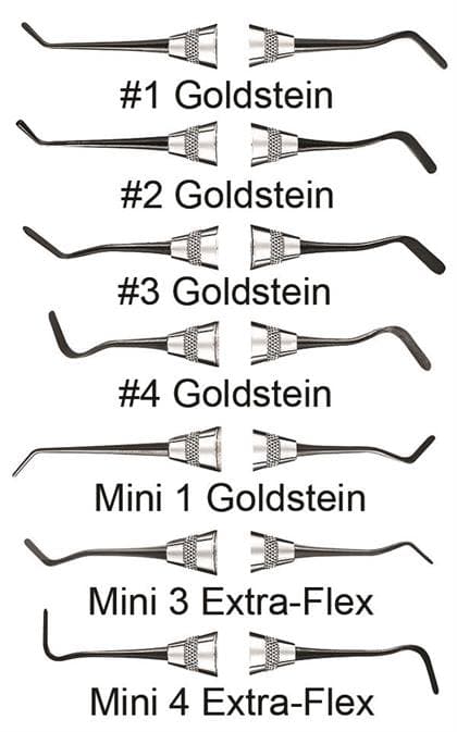 Hu-Friedy XTS Satin Steel #4 Goldstein Flexi-Thin Composite Instrument, Double-Ended, #6S Handle, TNCIGFT4 thumbnail 10