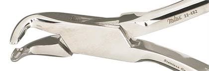 Miltex Blumenthal Oral Surgery Rongeur, 90 Degree Angle Jaws, 6" Handle, 3 x 10 mm Bite Tapered to 4 mm thumbnail 2