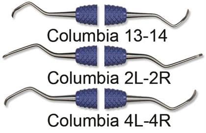 PDT Columbia 2L/2R Universal Curette, Double End, Blue Handle, R066 thumbnail 6