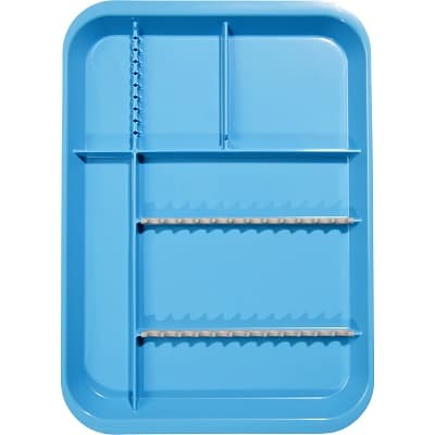 Zirc B-Lok Divided Setup Tray, Size B (Ritter), Neon Blue, 13-3/8" x 9-5/8" x 7/8", 20Z451N thumbnail 5