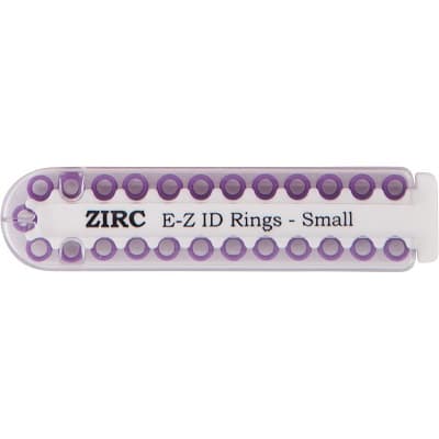 Zirc E-Z ID Instrument Rings, Small, Neon Purple, 25/Pkg, 70Z100R thumbnail 7