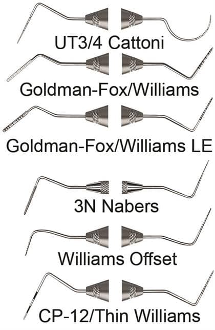 Hu-Friedy Goldman-Fox/Williams Double-End Periodontal Probe, 1-2-3-5-7-8-9-10 Markings, #31 Round Handle, PGF/W thumbnail 4
