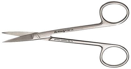 Hu-Friedy Wagner Scissors, Curved Pointed, #6, 1 Serrated Blade, 4.5" (11.5 cm), S6 thumbnail 10