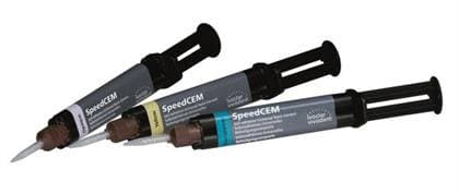 SpeedCEM Plus Opaque Self-Adhesive Resin Cement Syringe, 9g, with 15 Tips - SpeedCEM Plus Opaque Syringe 9g & 15 Tips - Image 1