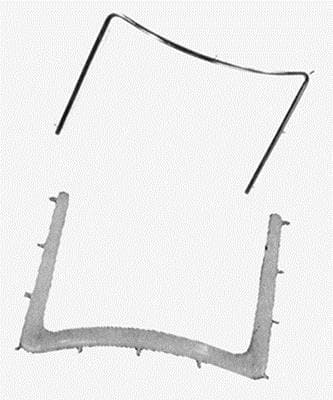 Young Dental Nylon Rubber Dam Frame, 2210 Endo Frame, 11 Tines, Radiolucent, 4.625" x 3.875", 1/Pk, 171401 thumbnail 8