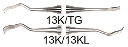 Hu-Friedy 13K/13KL Kirkland Periodontal Chisel, Double End, #2 Octagonal Handle, 3.2 mm thumbnail 4