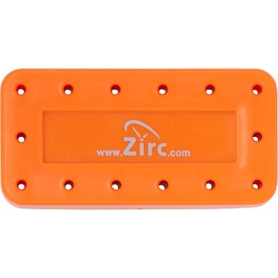 Zirc 14-Hole Magnetic Bur Block, Neon Orange, 50Z403Q, 1/Pk thumbnail 8
