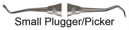 Hu-Friedy Very Small Plugger/Picker, Double End, #6 Satin Steel Handle, 678-907S thumbnail 2