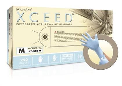 XCEED® Nitrile Examination Gloves, Powder Free, Latex Free, Non-Sterile, Large, Blue, Textured Fingertips, 250/Box, XC-310-L thumbnail 16