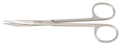 Nordent Surgical Scissors Goldman Fox #313, Curved Blades with One Blade Serrated, 5" (130mm), Stainless Steel thumbnail 2