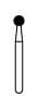 NTI Diamond Burs, FG, Round, #801, 2.3 mm, Super Coarse, Black, 5/Pk, SC801-023 thumbnail 6