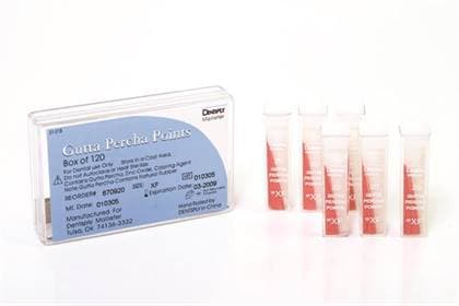 Dentsply Maillefer Gutta Percha Points, ISO .02, #15-40, 120/Pk (6 Vials of 20) thumbnail 2