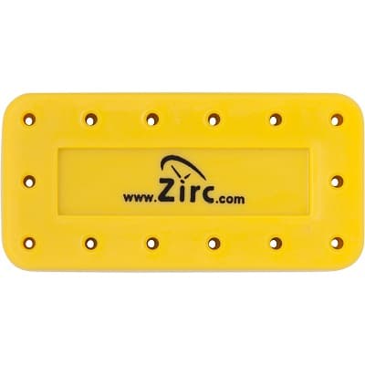 Zirc 14-Hole Magnetic Bur Block, Neon Yellow, 50Z403O, 1/Pk thumbnail 8