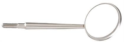 Miltex Size 3 Cone Socket Front-Surface Metal Mouth Mirror, Box of 12 - Miltex Size 3 cone socket front-surface metal mouth mirror, box of 12 mirrors - Image 1