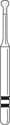 Premier Two Striper MicroPrep Diamond Bur, Friction Grip, Medium Grit, Pear Shape, #MP53AM, 1.4 mm Diameter, 5/Pack thumbnail 3
