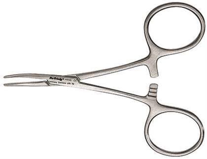 Hu-Friedy Hemostat Hartmann 4" Curved, Stainless Steel, Each thumbnail 5