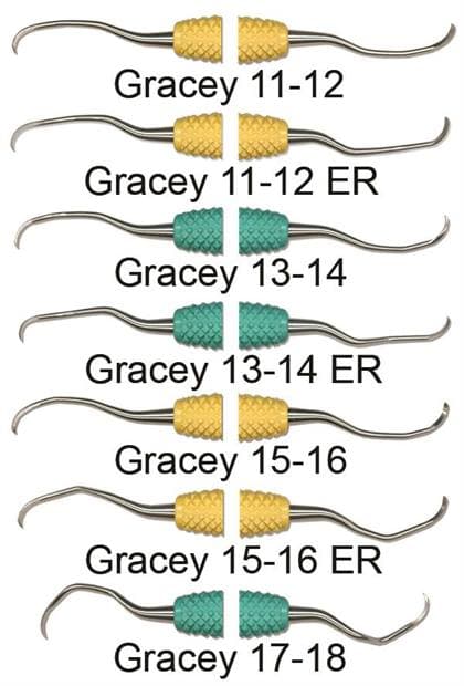 PDT Amazing Gracey 17/18 Rigid Curette, Double End, Green Resin Handle, R032R thumbnail 5