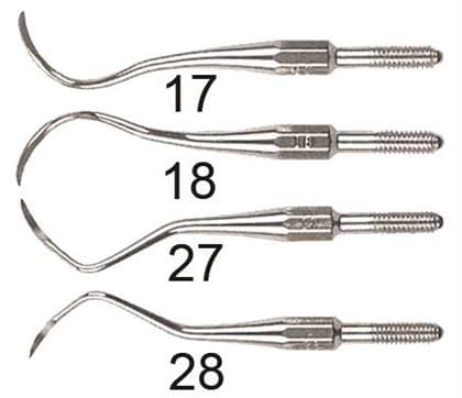 DenMat 17S McCall Stainless Steel Curette, Columbia 17S Tip - 17S MCCALL SS CS TIP - Image 1