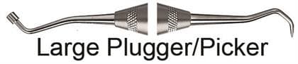 Hu-Friedy Large Plugger/Picker, Double-Ended, #6 Satin Steel Handle, 678-909 thumbnail 5