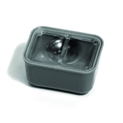 Hu-Friedy IMS Signature Series Single Tub Cup with Cover, 2 1/4" x 1 5/8" x 1 1/8", Clear, IMS-1424 thumbnail 4