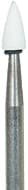 Shofu Dura-White Stones, HP (Straight Handpiece), Flame Shape FL3, ISO #030, Aluminum Oxide, White, 12/Pk, #0204 thumbnail 10
