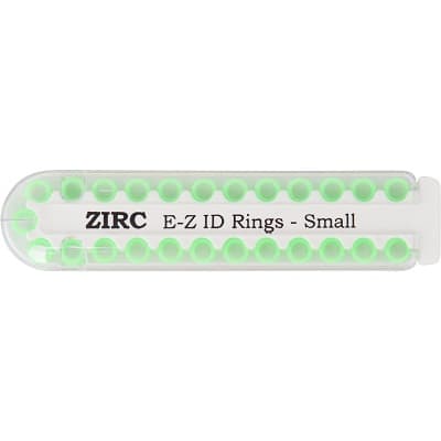 Zirc E-Z ID Instrument Rings, Small, Neon Green, 1/8" Diameter, 25/Pack, 70Z100P thumbnail 6