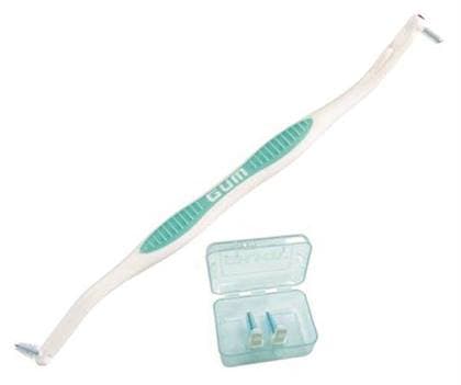 GUM Proxabrush Snap-Ons Sulcus Brush Starter Kit, Dual-Ended, Latex-Free, 12 Kits/Box, 642P thumbnail 11
