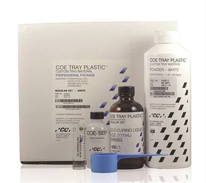 COE Tray Plastic Professional Package, Fast Set, White, 1 lb Powder / 6 oz Liquid / 2 oz COE-SEP, 240111 thumbnail 4