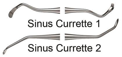 Hu-Friedy #1 Sinus Curette, Black Line, Short Handle, Double End thumbnail 3