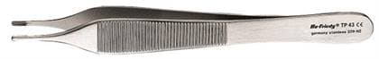 Hu-Friedy #43 Adson-Brown Tissue Pliers, 7x7 Teeth, 4.75" (12 cm), Non-Locking, Smooth, TP43 thumbnail 6