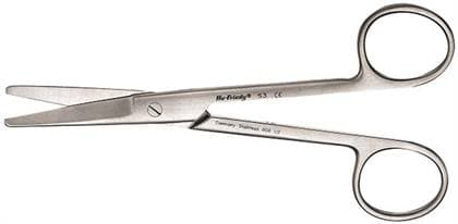 Hu-Friedy #3 Mayo Curved Blunt Suture Scissors, 5 3/4" (14.5cm), Stainless Steel, Each thumbnail 5