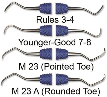 PDT Rules 3-4 Universal Curette, Double End, Blue Resin Handle, R076 thumbnail 6