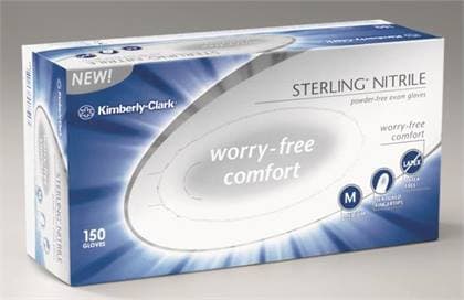 Sterling® Nitrile Exam Gloves, Powder Free, Latex Free, Extra Small, Gray, 200/Box, 10 Boxes/Case, 50705 thumbnail 3