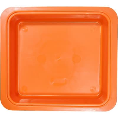 Zirc Procedure Tub Only, Neon Orange, 12-1/4"L x 10-7/8"W x 2-3/4"H, 20Z463Q thumbnail 7