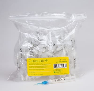 Cetacaine Topical Anesthetic Liquid Delivery Syringes, Luer Lock, Graduated 0.1 mL Increments, 100/Pkg, 0214 thumbnail 15