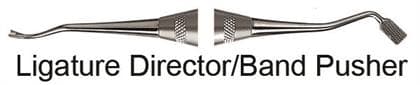 Hu-Friedy Ligature Director/Band Pusher, Double-Ended, #6 Satin Steel Handle, 678-908 thumbnail 6