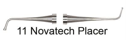 Hu-Friedy Novatech Cement Placer #11, #2 Smooth Octagon Handle, Double-Ended, 1/Pkg thumbnail 4