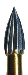 Midwest Trimming and Finishing Carbide Bur, FG - Flame 12 Blade, #7106, 1.8 mm Diameter, 3.6 mm Length, 10/Pkg, 389514 thumbnail 6