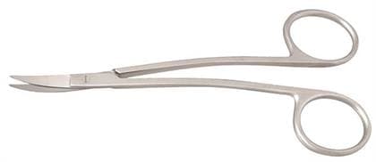 Nordent Surgical Scissors #314 LaGrange, 4.5" (115mm), Curved Blade, 1 Serrated Blade, Stainless Steel thumbnail 3