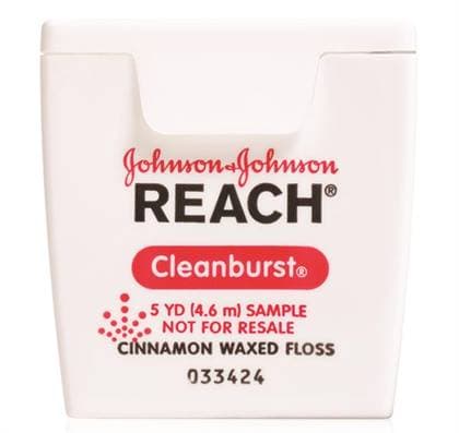 Reach Clean Burst Dental Floss, Waxed, Cinnamon, 5 yd, 144/Case, 211896600 thumbnail 7