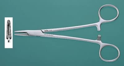 Miltex Mayo-Hegar Needle Holder, 6", Stainless Steel, Ceramic Coated, 1/Ea, 8-44 thumbnail 7