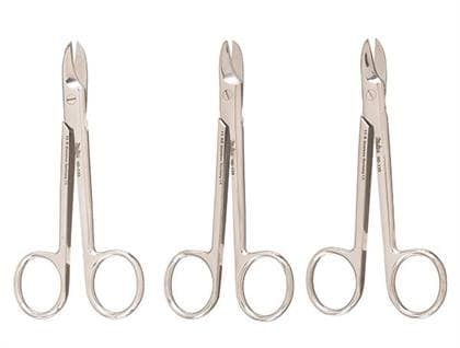 Miltex Wire Cutting Scissors, 4-3/8" Curved, One Serrated Blade, Stainless Steel thumbnail 3