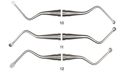 Hu-Friedy Miller #10 Double-Ended Surgical Curette, #6 Satin Steel Handle, CM106 thumbnail 5