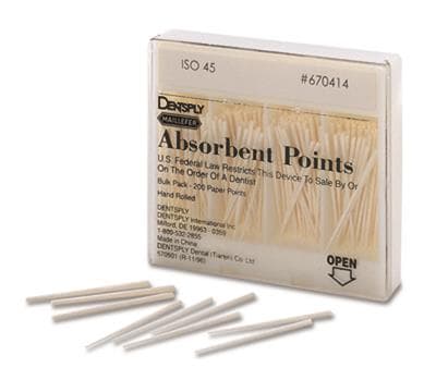 Dentsply Maillefer Absorbent Paper Points, Fine, .02 Taper, Hand-Rolled, Non-Sterile, Bulk Pack, 200/Box, 670154 thumbnail 9