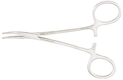 Miltex Halsted Mosquito Hemostat, Curved, 5", Stainless Steel, Each thumbnail 10
